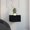 Black, variant on Floating Effect | Easy Wall Mount | Living Room Side Table