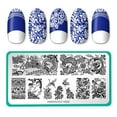 thumbnail image 1 of Maniology Porcelain Nail Stamping Plate, Classic Chinese Ceramic Dinnerware Nail Design Manicure, 1 of 4