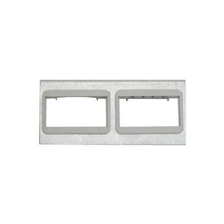 

Wiremold Walker RFB-2AB-SS SS Bracket with two 2A Mini Bezels Communication Bracket