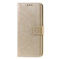 thumbnail image 4 of Allytech Galaxy A71 (4G) Case Cover, Premium PU Leather Folio Flip Kickstand Magnetic Clasp Wrist Strap Shockproof Anti-scratch TPU Back Cover Wallet Case for Samsung Galaxy A71 (4G), Gold, 4 of 7