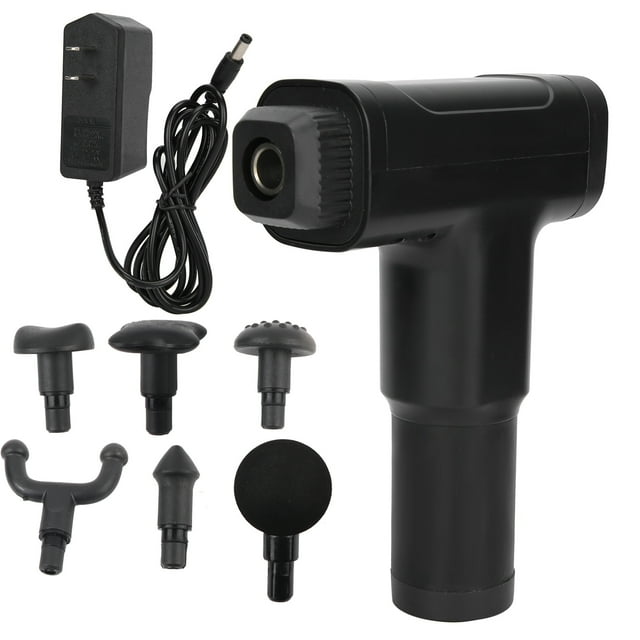 Masajeador de tejido profundo Pistola de masaje de percusión recargable Masajeador de fascia portátil Enchufe estadounidense 100-240V