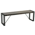 thumbnail image 2 of Cortesi Home Thayer Driftwood Bench with metal frame, 2 of 5