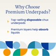 thumbnail image 4 of NorthShore Premium, 23 x 36, 25 oz, Blue Disposable Underpads (Chux), Large, Pack/25, 4 of 6