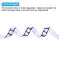 thumbnail image 3 of 10 Yards Ribbon for Gift Wrapping, 22mm Baseball Ribbons for Crafts Wedding Decoration Gifts, Blue, 3 of 5