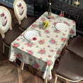 thumbnail image 2 of Pioneer Flower Floral Print Pattern Rectangle Tablecloth 60"x120", Waterproof Polyester Table Cloth, Wipeable Spillproof for Dining Camping Indoor Outdoor, 2 of 6