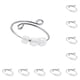 thumbnail image 2 of Jumpingount Anillo de ansiedad anillos portátiles de Metal Blanco 10Conjunto, 2 of 6
