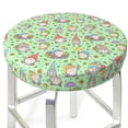 thumbnail image 3 of Pofeuu Spring Gnomes Print Round Bar Stool Covers - Super Soft and Washable Elastic Stool Cushion Slipcover Easy Clean Velvet-14 inch, 3 of 7