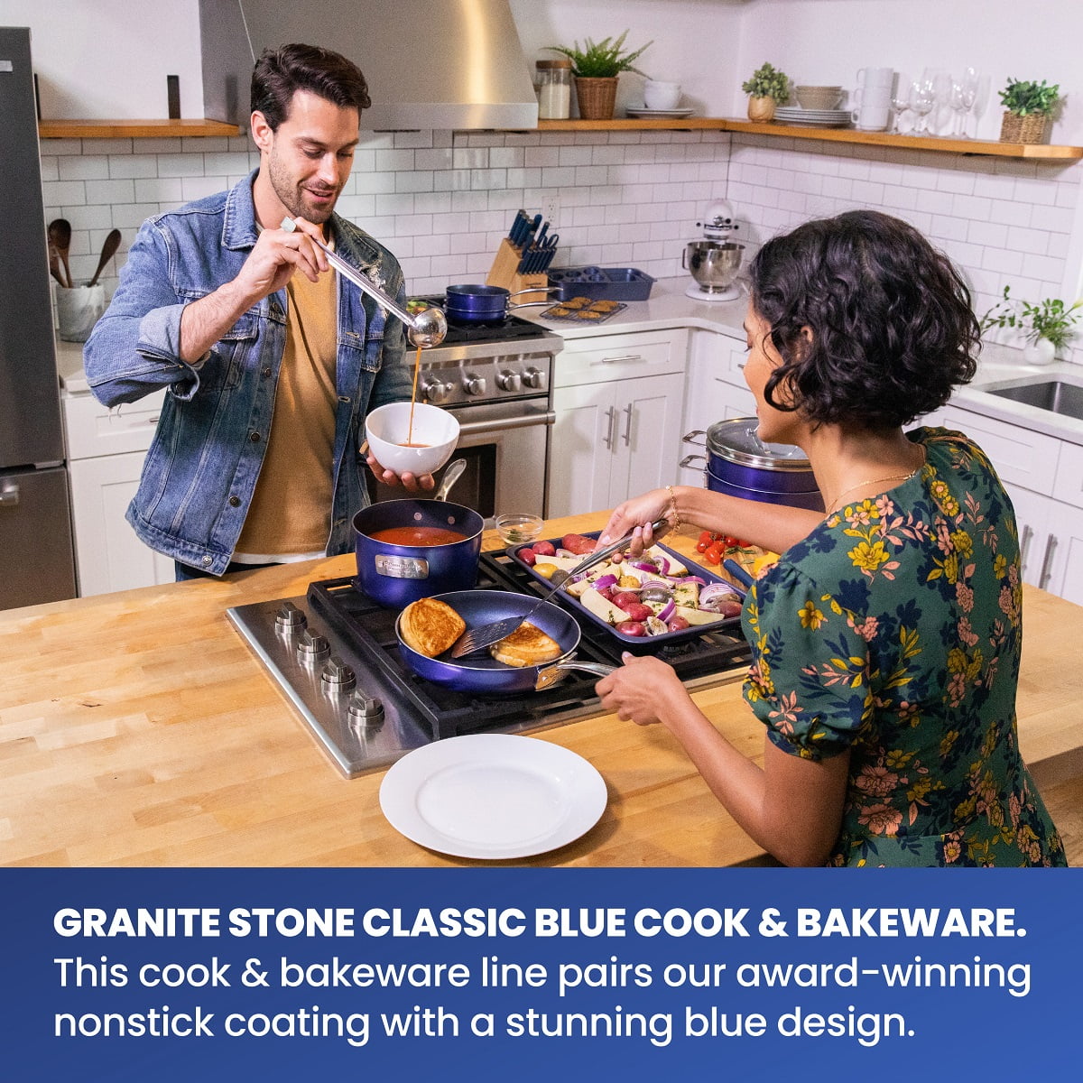 Granitestone Nonstick 15 Piece Cookware Set with Cooking Utensils Color: Red 8646