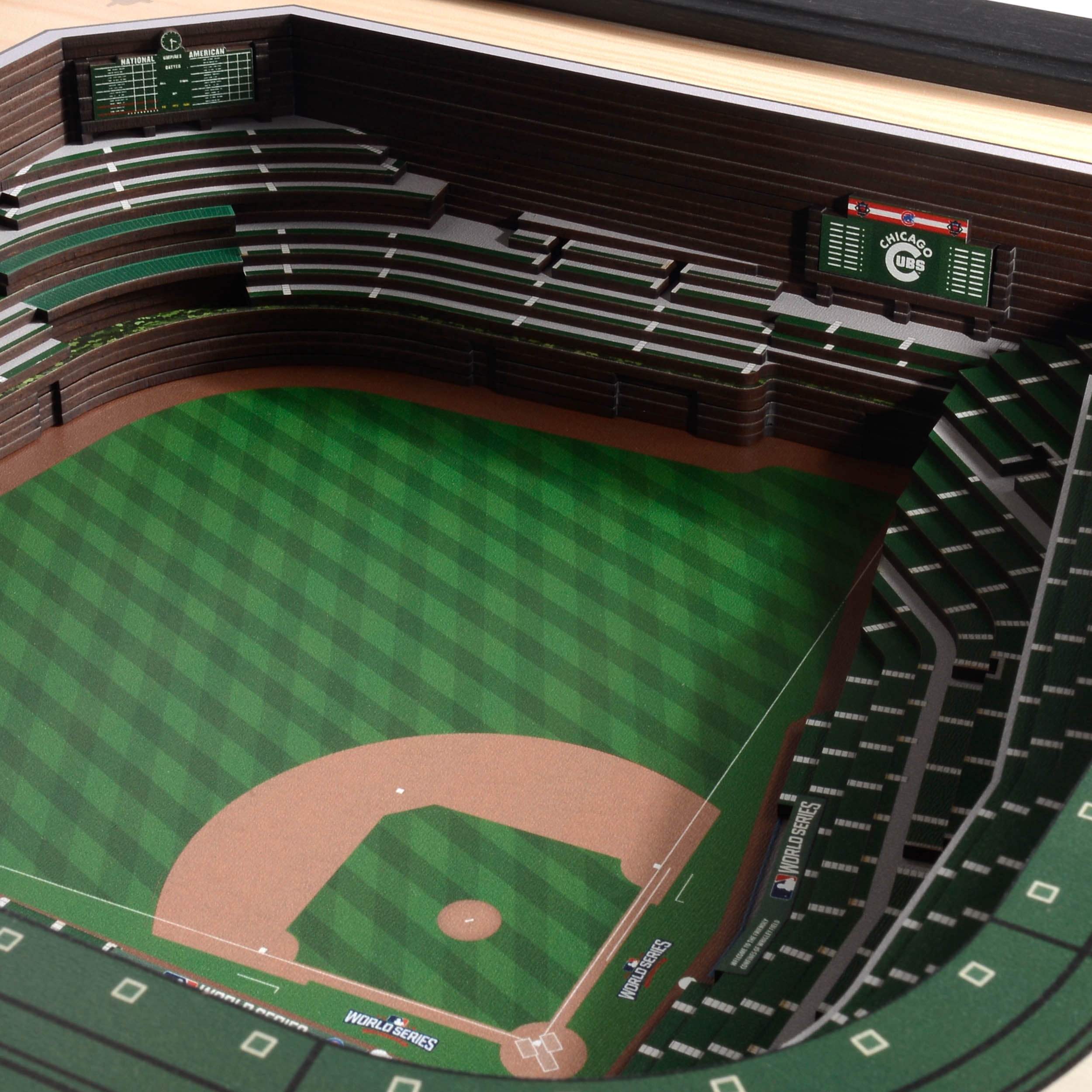 YouTheFan MLB Chicago Cubs WS 25-layer Stadiumview Wall Art