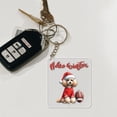 thumbnail image 4 of Hello Winter Poodle Football Snowman Welcome Snowy Morning Acrylic Keychain Poodles Dog Lover Gifts Idea Collar Charm Tag Keyring - 01012, 4 of 5