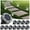 Cool White, variant on 4/ 8/ 12/ 24 Pack Solar Mini Ground Lights Outdoor - 8 LED Solar Disc Lights with Flat Design IP44, Solar-Powered Pathway Lights for Garden, Lawn, Patio, Yard, Path & Landscape (Cool White & Warm Whi