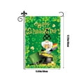 thumbnail image 3 of St. Patrick's Day Garden Flag, Double-Sided Burlap Design with Green Clovers and Grass, 12x18 inch Outdoor Yard Decoration, 3 of 6