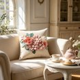 thumbnail image 3 of JWH 3D Flower Throw Pillow Cover Aesthetic Decorative Floral Accent Pillow Case Handmade Pillowcase for Bed Living Room Couch Office 18x18inch Pink, 3 of 11