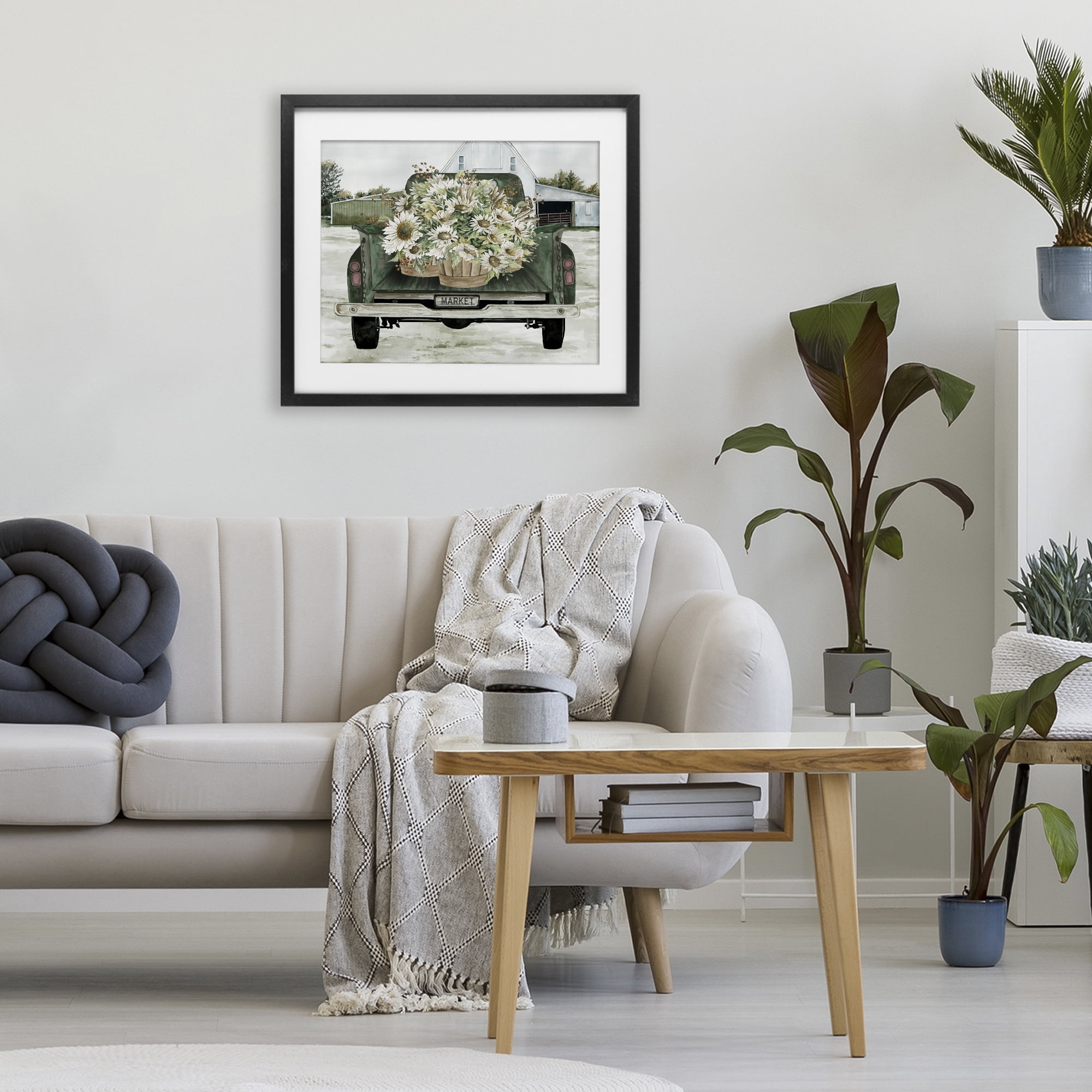 Stupell Industries Country Flower Delivery Baskets Black Framed Print Under Glass, design by Cindy Jacobs