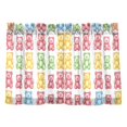 thumbnail image 7 of Yayeee Kitchen Curtains Tier Pair Light Filtering 27"x24" Rod Pocket Short Cafe Window Panel, Gummy Bear Pattern, 7 of 7