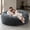 Dark gray, variant on Sanae 6FT Large Bean Bag Chair, Memory Foam Sofa with Washable Suede Cover, Reinforced Zipper for Adults Kids Living Room Bedroom, Black