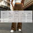 thumbnail image 7 of Sweatpants for Women Wide Leg Fall Lounge Sweat Pants with Pockets Drawstring Elastic Trendy Side Tie, 7 of 7