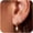 SET17, variant on Gold Plated Earrings for Women, 14k Gold Plated Earring Stack Hypoallergenic Pearl Drop Earring Dainty Earrings for Women Trendy Cute Small Huggie Hoop Earring Fashion Womens Jewelry