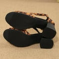 thumbnail image 5 of Viluyesy Womens Heeled Sandals, Sexy Leopard Chunky Open Toe Dressy Wedding Party Pumps Shoes Camouflage, 5 of 9