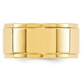 thumbnail image 2 of 14K Yellow Gold Ring Band Wedding Standard Flat 10mm with Step Edge Size 12, 2 of 3