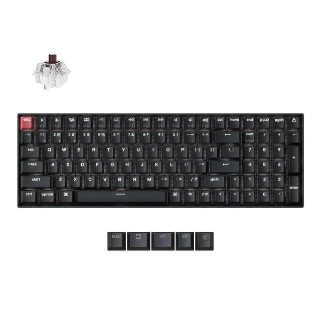 Teclado mecánico Keychron K4 V3 inalámbrico y con cable Brown