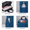 thumbnail image 3 of Balery Deep Blue Glitter Mochila ligera para hombre y mujer: duradera e impermeable, ideal para la escuela, el trabajo, viajes y uso diario., 3 of 7