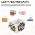 thumbnail image 6 of Yayeee Collapsible Storage Bin with Lid Fabric Closet Decorative Basket with Handles, Astronaut Floating, 6 of 7