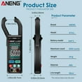 thumbnail image 4 of ANENG ST211 6000 Count Digital AC Current Clamp Meter 400A Auto-Range Multimeter with Backlight Voltage Clamp Meter NCV Test Clamp Amperemeter Multimeter Tester for Temperature Measurement, 4 of 8