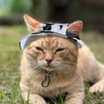 thumbnail image 2 of Minzimin Pet Hat with Ear Holes Sunscreen Cap, Adjustable String Dog Cat Summer Sun Hat,Cat Dog Bucket Hat for Birthday Party Costume Decoration Outdoor Hiking, 2 of 7