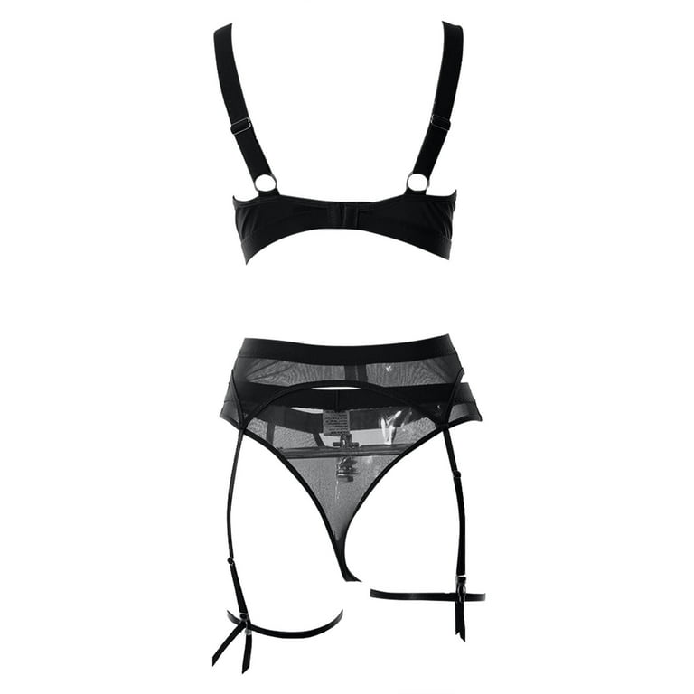 Black Lace Lingerie Set - Shop Queensybra Loungewear & Sleepwear