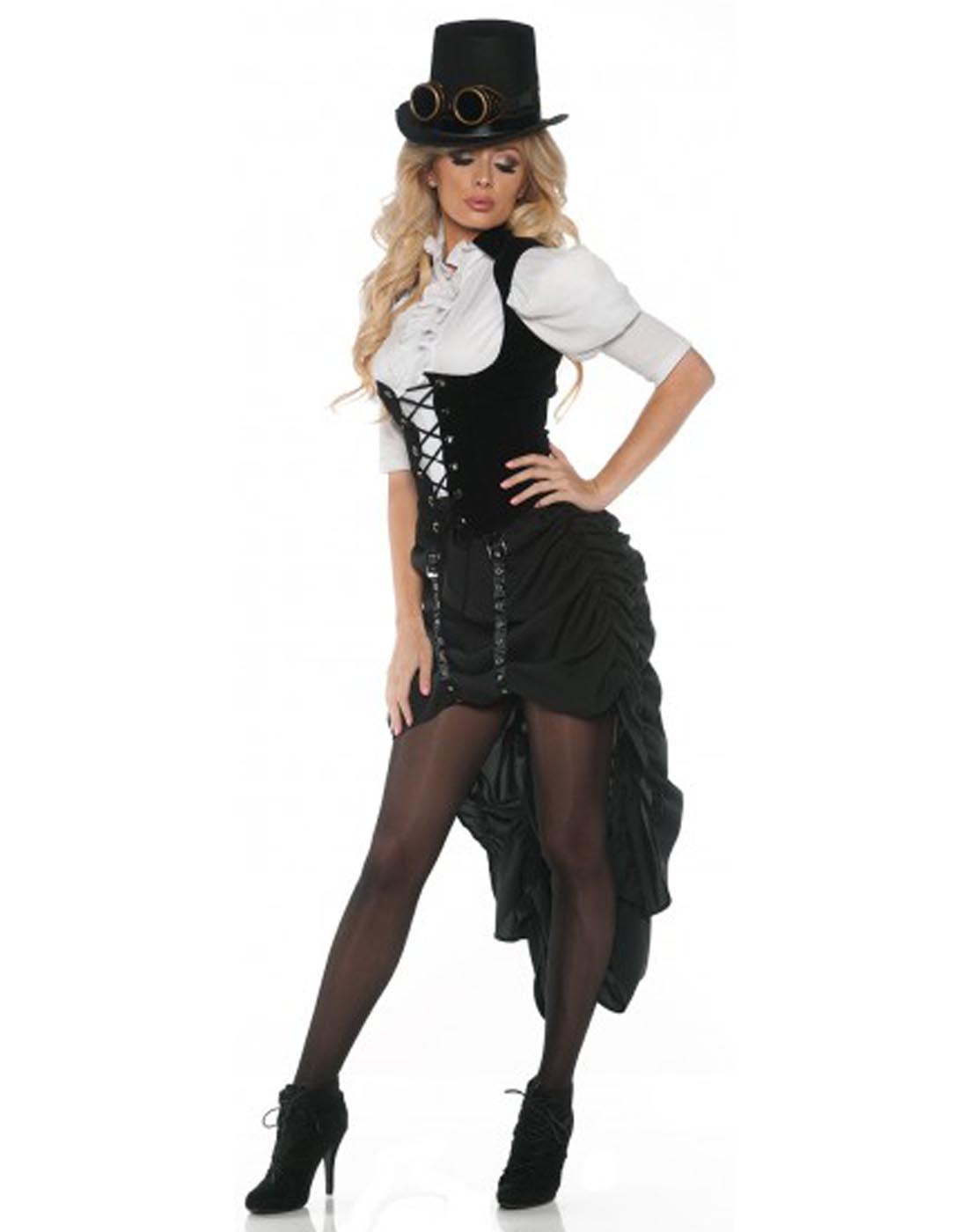 Steam Punk Womens Adult Victorian Dancer Halloween Costume-S - Walmart.com