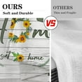 thumbnail image 3 of Green White Buffalo Plaid Check Kitchen Curtains, Farmhouse Sunflower Short Window Curtains Set of 2, Window Treatment Tier Curtains for Kitchen Over Sink Bathroom Decor (26x36 Inch), 3 of 5