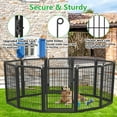 thumbnail image 6 of Jhsomdr Heavy Duty Dog Playpen 14 Panels 40"Height x 27"Width Dog Fence Exercise Pen with Doors Pet Puppy Outdoor Playpen Pen for RV, Camping, Yard, 6 of 7