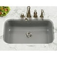 thumbnail image 2 of Houzer Porcela 31 in Slate Porcelain Enamel Steel Undermount Single Bowl Kitchen Sink - PCG-3600 SL, 2 of 8