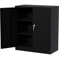 thumbnail image 6 of Metal Storage Cabinet, 35 Inch Small Heavy Duty Steel Garage Cabinet with 2 Adjustable Shelves & 2 Lockable Doors, Rust-Resistant & Easy Assembly for Office, Workshop, Black, 6 of 9