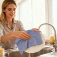 thumbnail image 5 of Advanced Microfiber Cleaning Cloths Roll for Dry and Wet Use - Reusable Absorbent Towels for Kitchen Cleaning and Dish Care High Absorbency and Drying 20-Packs, 5 of 5