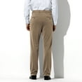 thumbnail image 4 of Mens Stretch Dress Pants Flat Front Business Casual Pants Classic Fit Lightweight, Khaki, 4 of 9