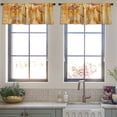 thumbnail image 4 of LALILO Kitchen Curtain Valance Ancient Egypt Scene Rod Pocket Window Curtain 52"x 18" Set of 2, 4 of 6