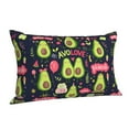 thumbnail image 2 of Disketp Pillow Covers Avocado Love Pattern Throw Pillow Case Cushion Covers,Cushion For Bedroom,Couch,Home-14"X20", 2 of 9