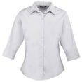 thumbnail image 1 of Premier Womens Poplin 3/4 Sleeve Blouse, 1 of 5