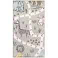 thumbnail image 3 of Unique Loom Whimsy Kids Collection Area Rug - Jungle (2' 2" x 3' 11" Runner Gray/Black) Perfect For Kids Bed Room/Nursery Room/Living Room/Class Room/Play Room, 3 of 6