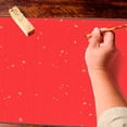 thumbnail image 3 of Miangastore 2Pcs Chinese Paper Scroll Red Rice Paper for Hanging Calligraphy Practice, 3 of 9