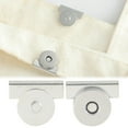 thumbnail image 2 of Tyeign Seamless Magnetic Snaps for Bags & Clothes, No-Sew 20 Mm Metal Buckle Clasps, 10-40 Pair Set for Purse Wallet Jacket Diy Crafts, Antique Bronze Finish, 1 Pair of Magnetic Buckles, 2 of 8