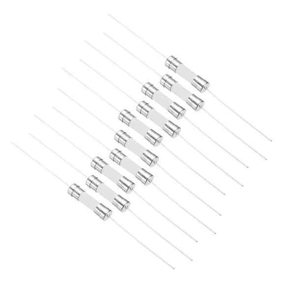 Uxcell 10Pcs Time Delay Fuse Wire Ceramic Fuses 5mm x 20mm 250V T20A