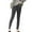 Dark Gray, variant on QHFBli Casual Daily Wear Leggings Women's Winter Thermal Leggings High Waist Elastic Workout Capris Solid Color Casual Trousers for Comfortable