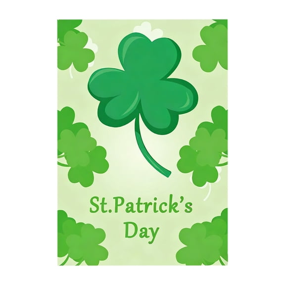 St. Patrick's Day Garden Flag Courtyard Festival Party Decoration Leafy Festival Irish Flag