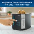 thumbnail image 2 of Oster 2-Slice Toaster, Touch Screen with 6 Shade Settings and Digital Timer, Black/Stainless Steel, 2 of 6