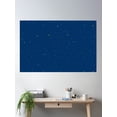 thumbnail image 2 of Starry Night Sky With Stars, Background Design With Bright Stars Poster Wall Art, Modern Wall Decor, 12x18 UNFRAMED, 2 of 2