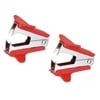 Uxcell Staplers Puller Steel Jaw Office Home Staple Remover Tools, Red 2 Pack