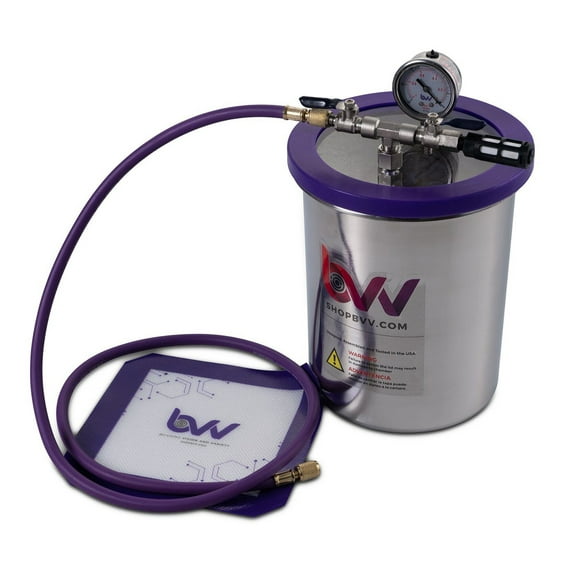 BVV Best Value Vacs 1.5 Gallon Tall Stainless Steel Vacuum Chamber